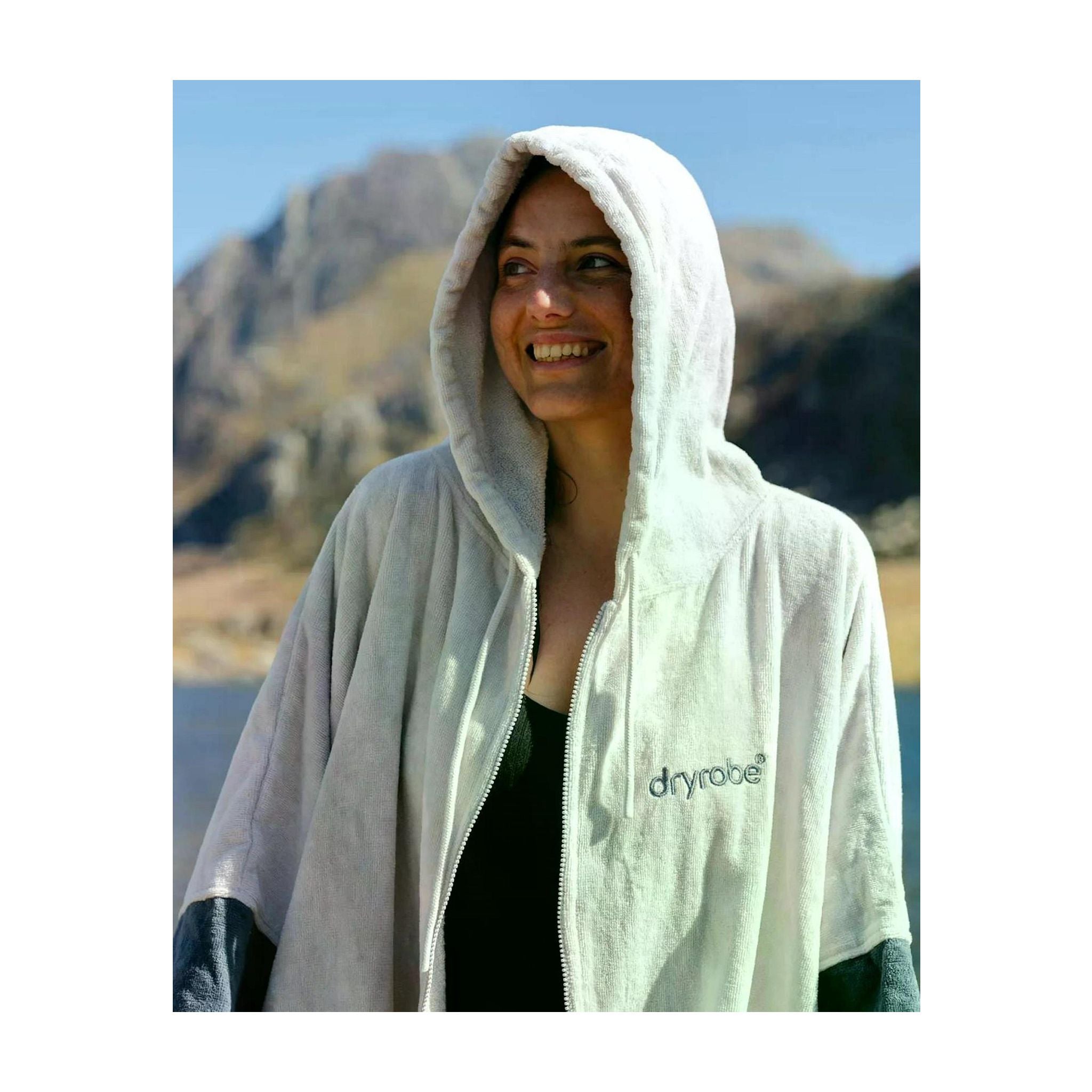 DRYROBE Fullzip cotton towel coat