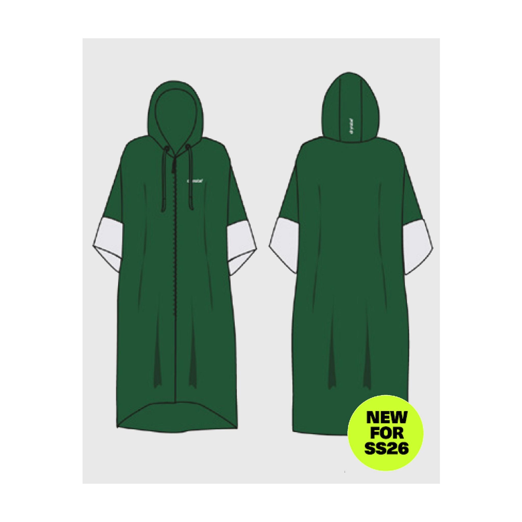DRYROBE Fullzip cotton towel coat