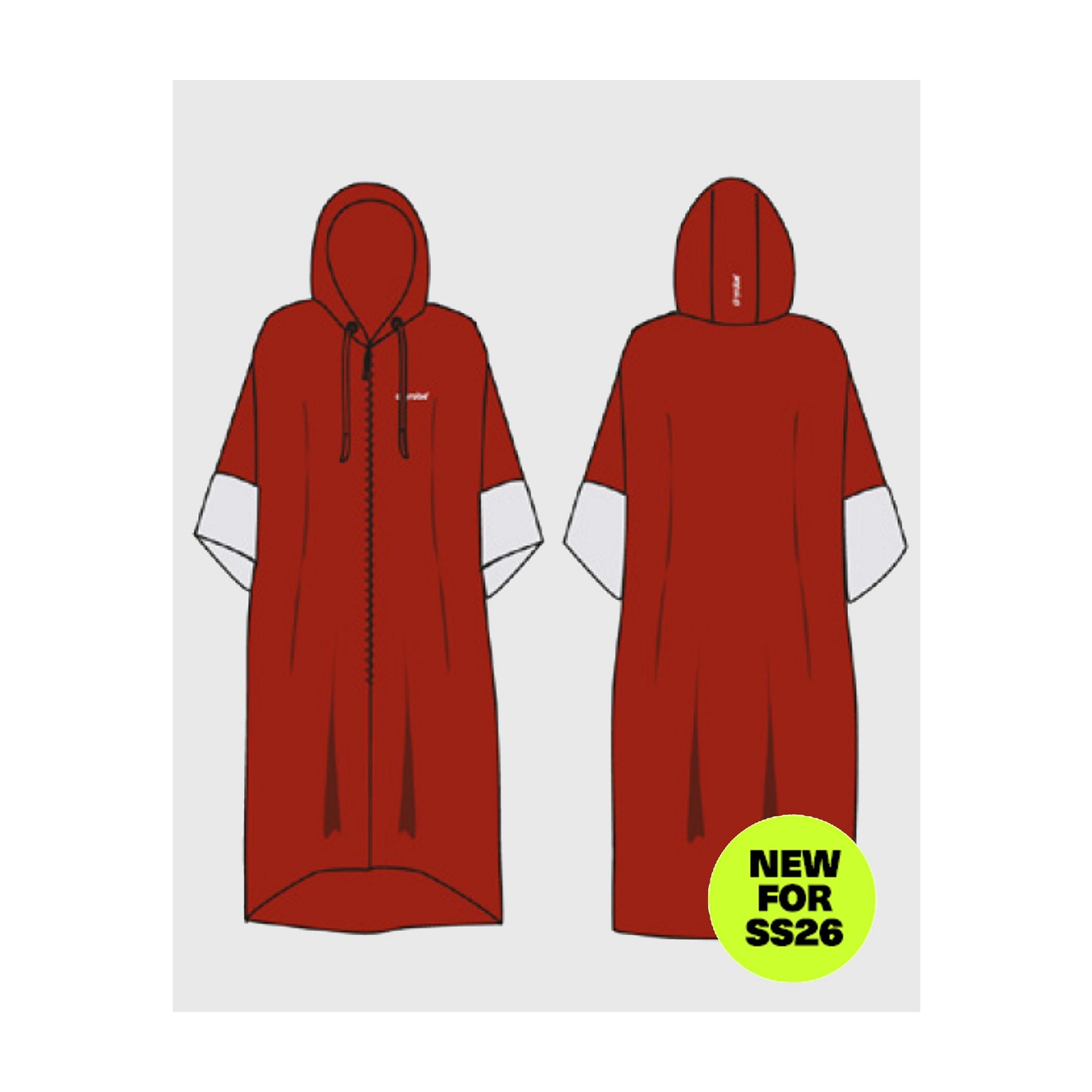 DRYROBE Fullzip cotton towel coat