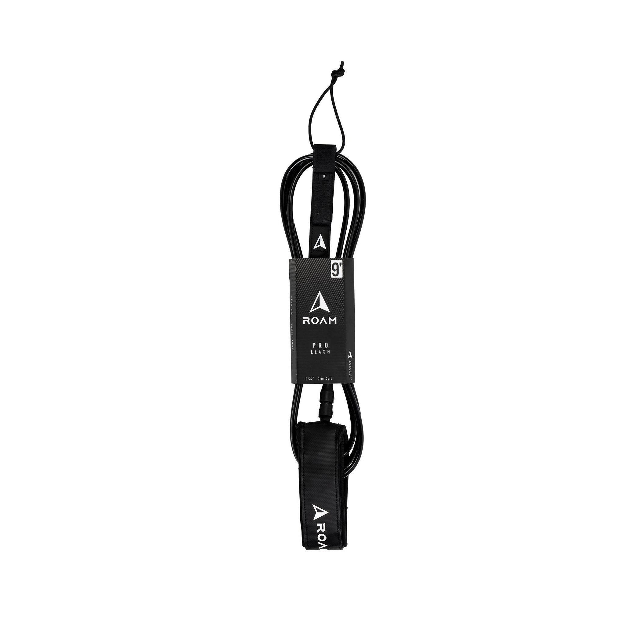 ROAM Surfboard Leash PRO 9.0 Schwarz