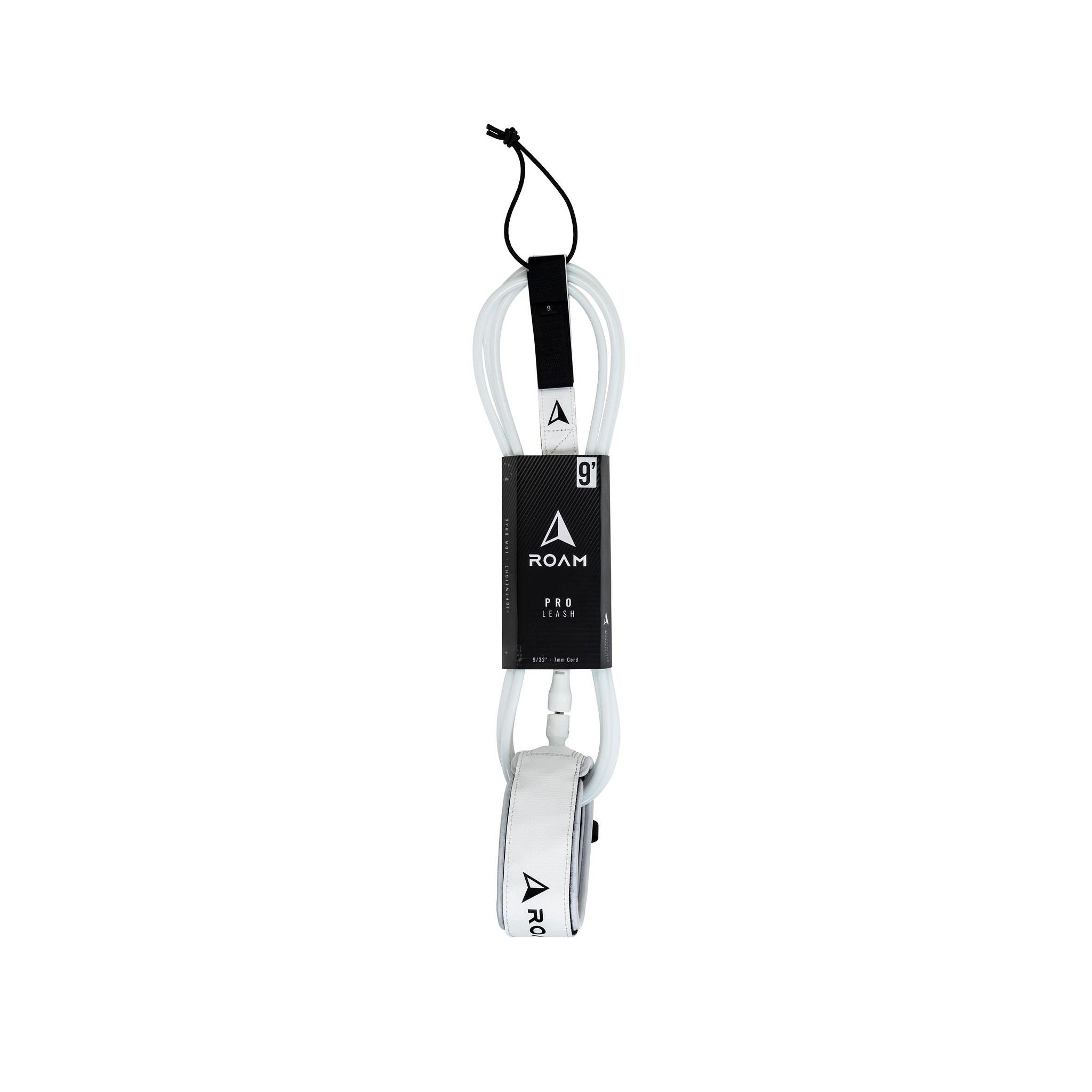 ROAM Surfboard Leash PRO Knie 9.0 Weiss