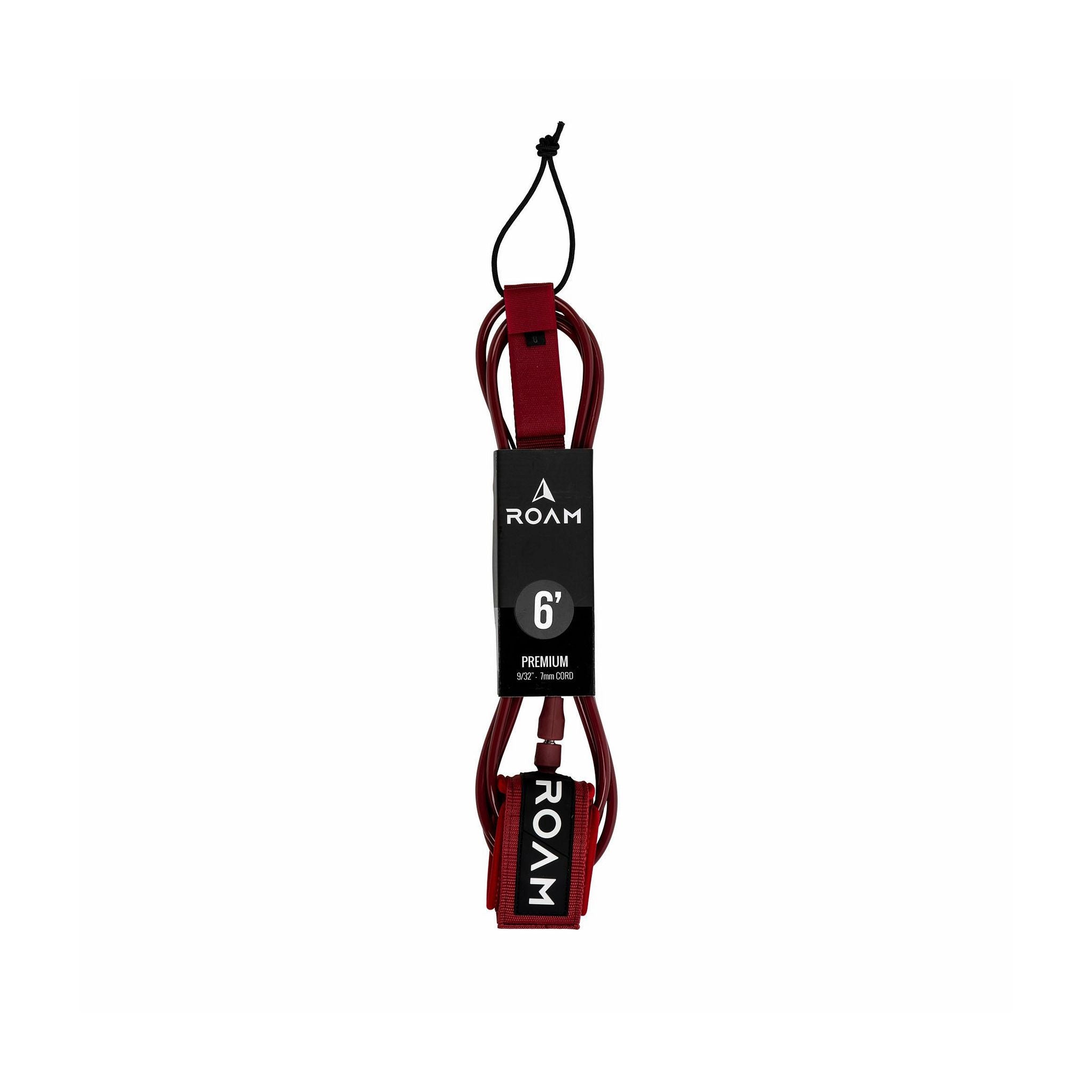 ROAM Surfboard Leash Premium Rot