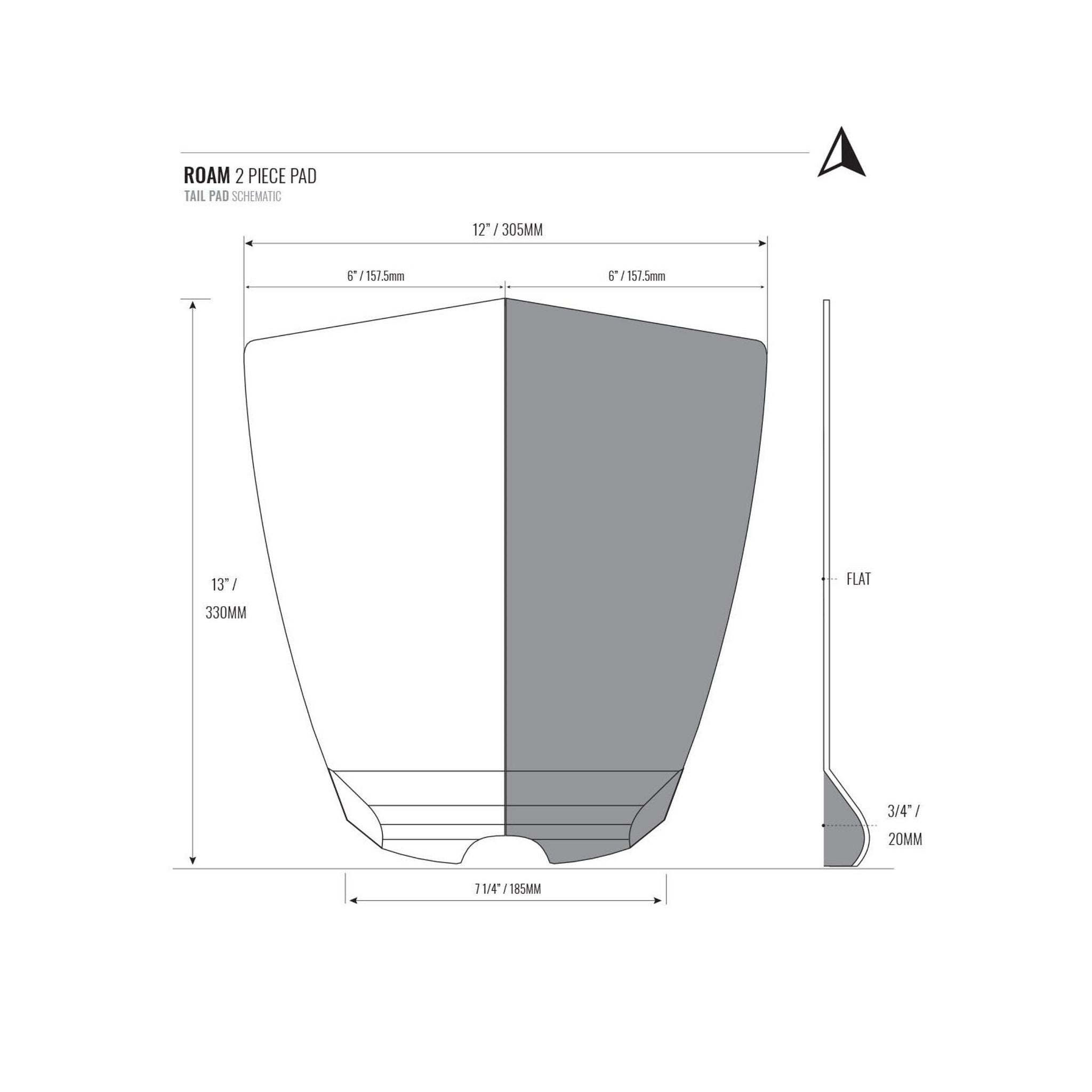 ROAM Footpad Deck Grip Traction Pad Türkis