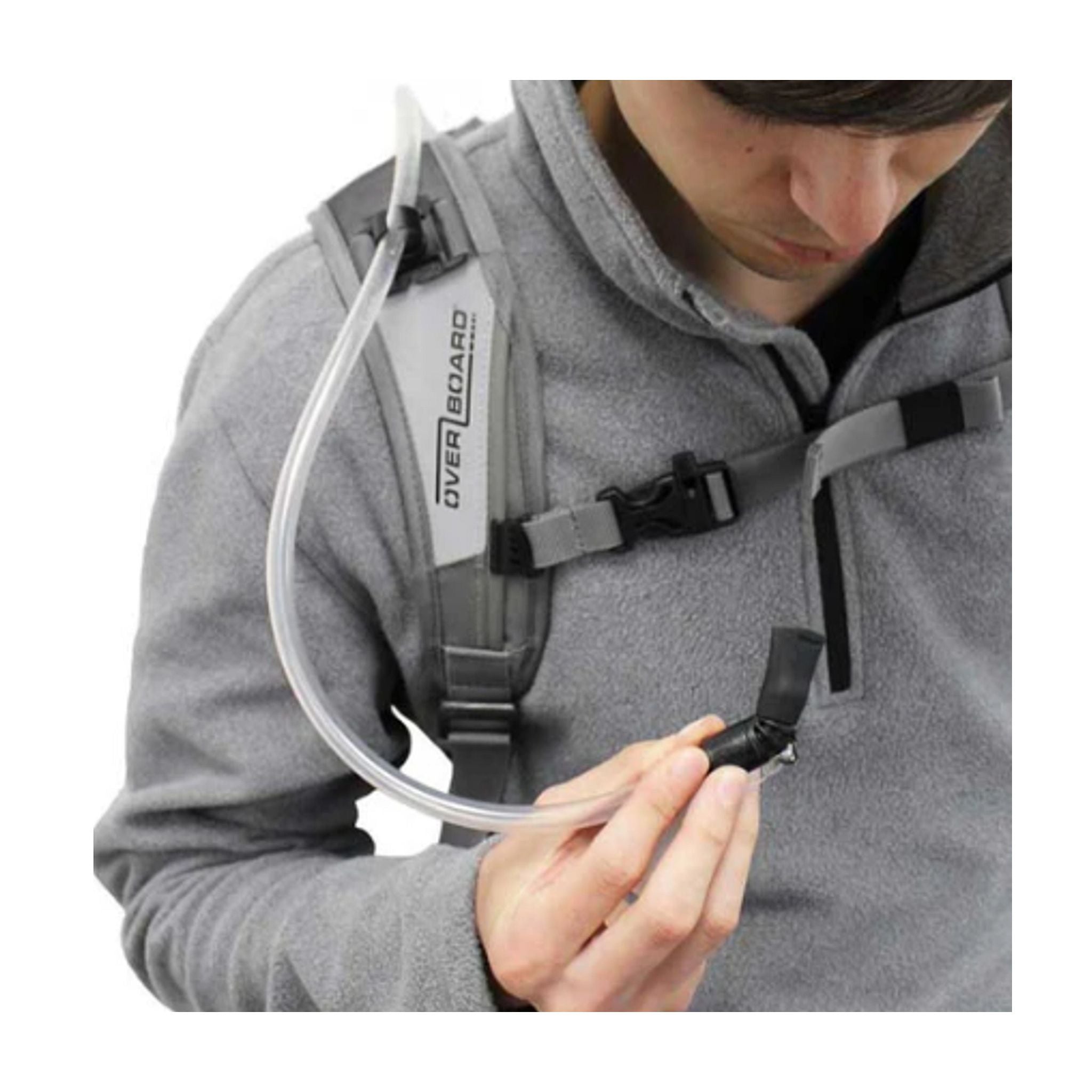OverBoard drinking bag with tube 2 liter Blau