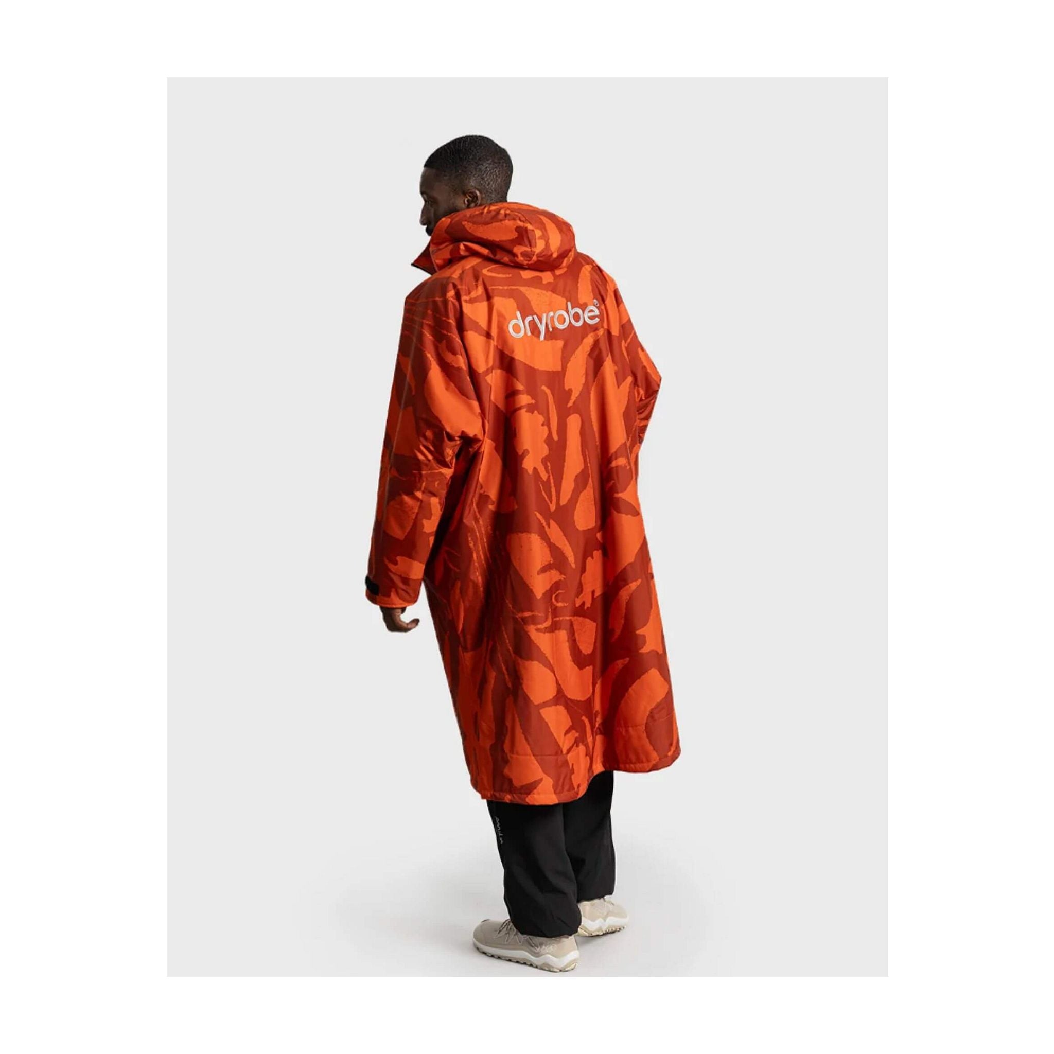 DRYROBE Advance Long-Sleeve Mosaic Palm XL Orange Adult