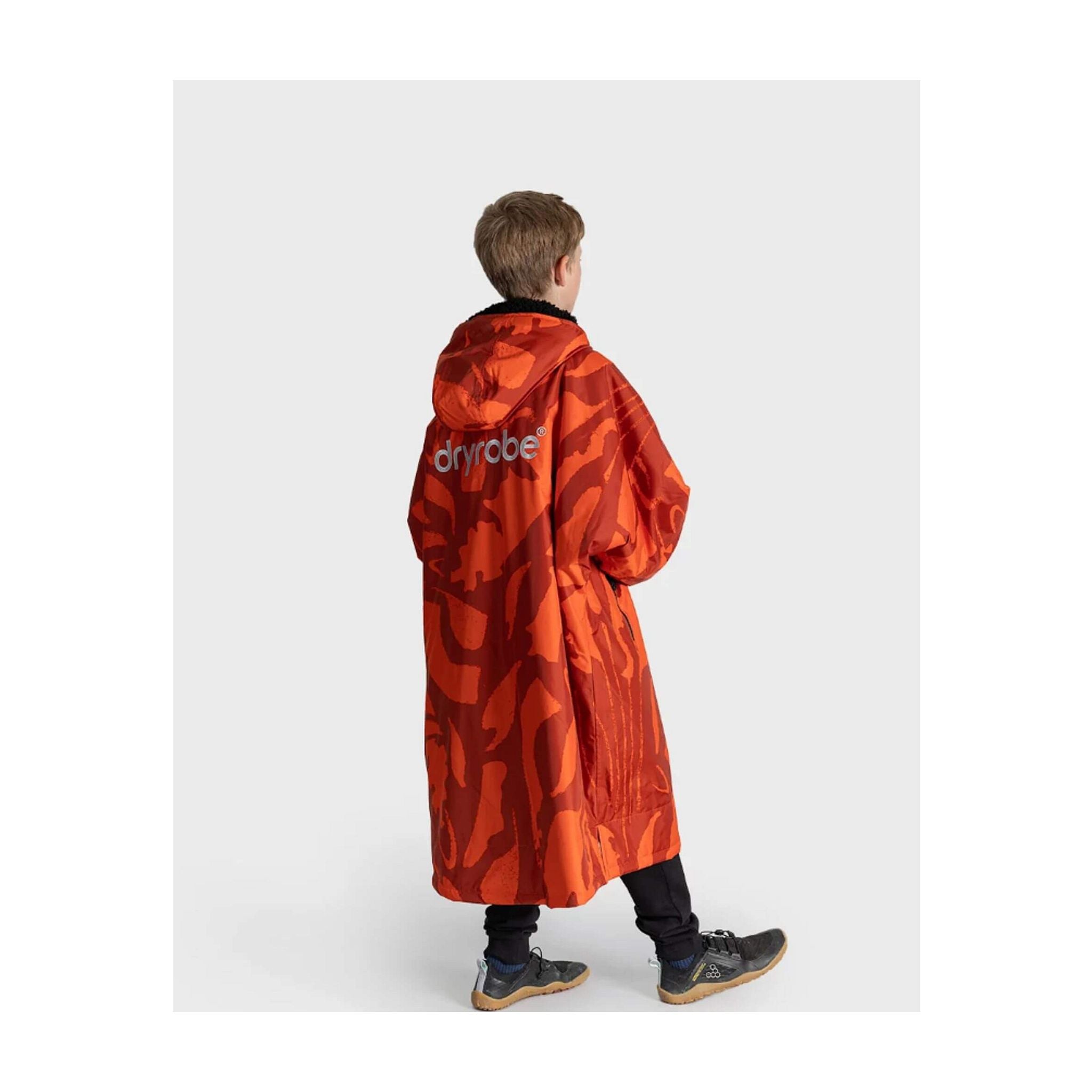 DRYROBE Advance Long Sleeve KIDS Mosaic Palm 10-13 Orange