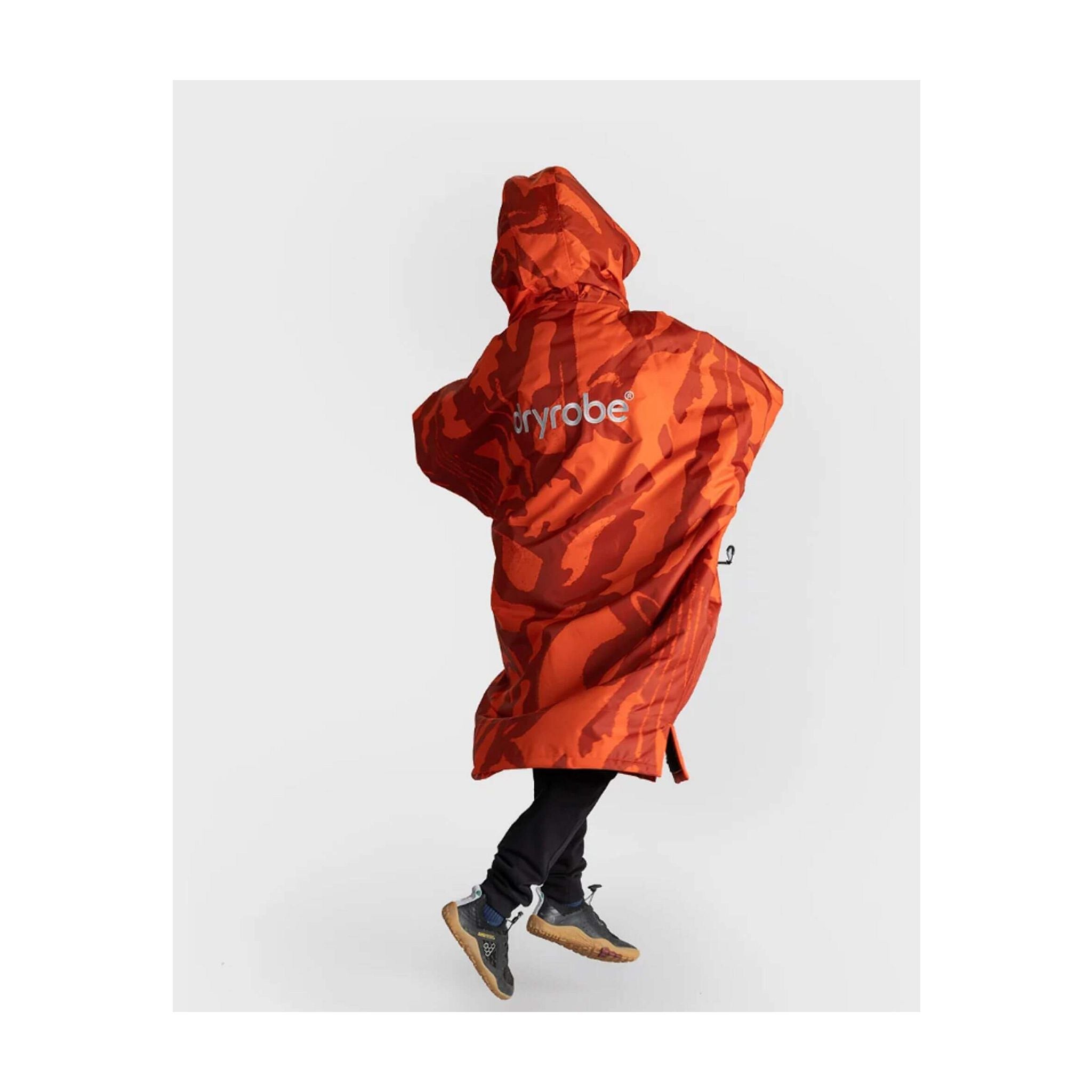 DRYROBE Advance Long Sleeve KIDS Mosaic Palm 10-13 Orange