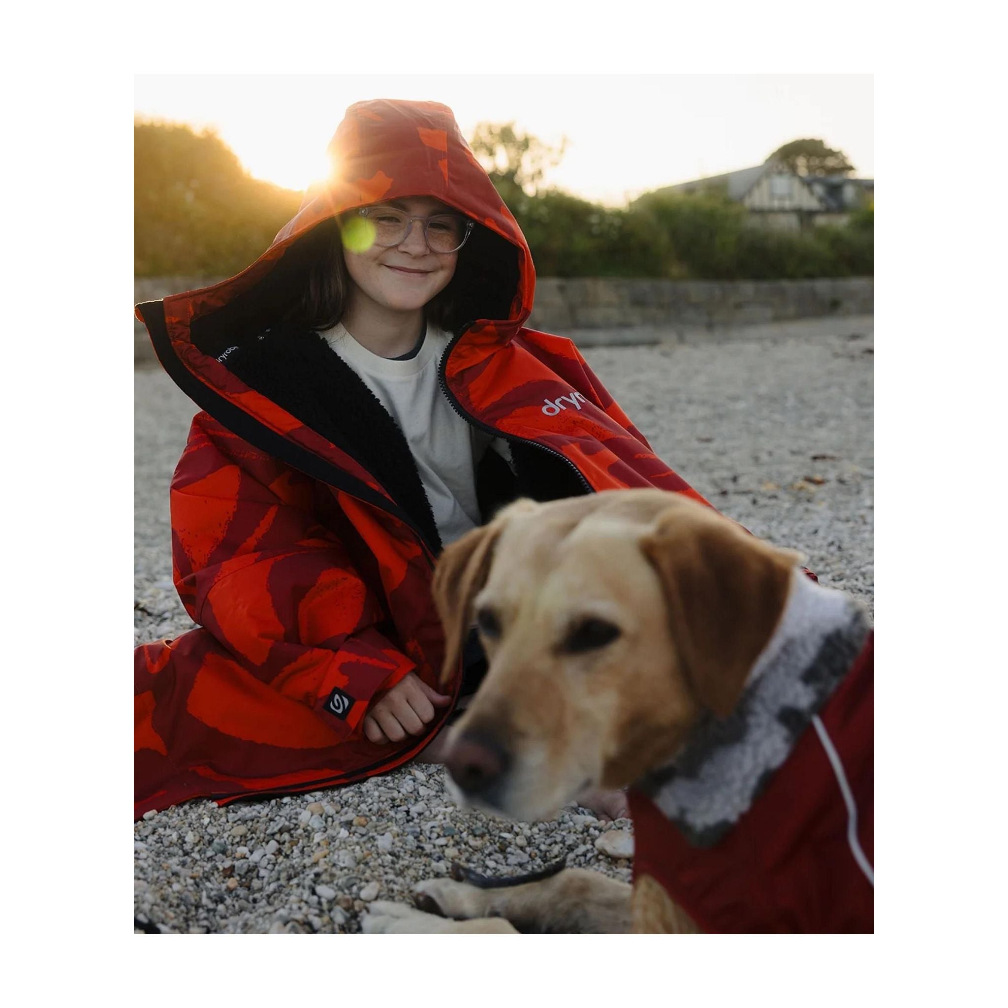 DRYROBE Dog Coat. Burnt Orange. XXL Dogs