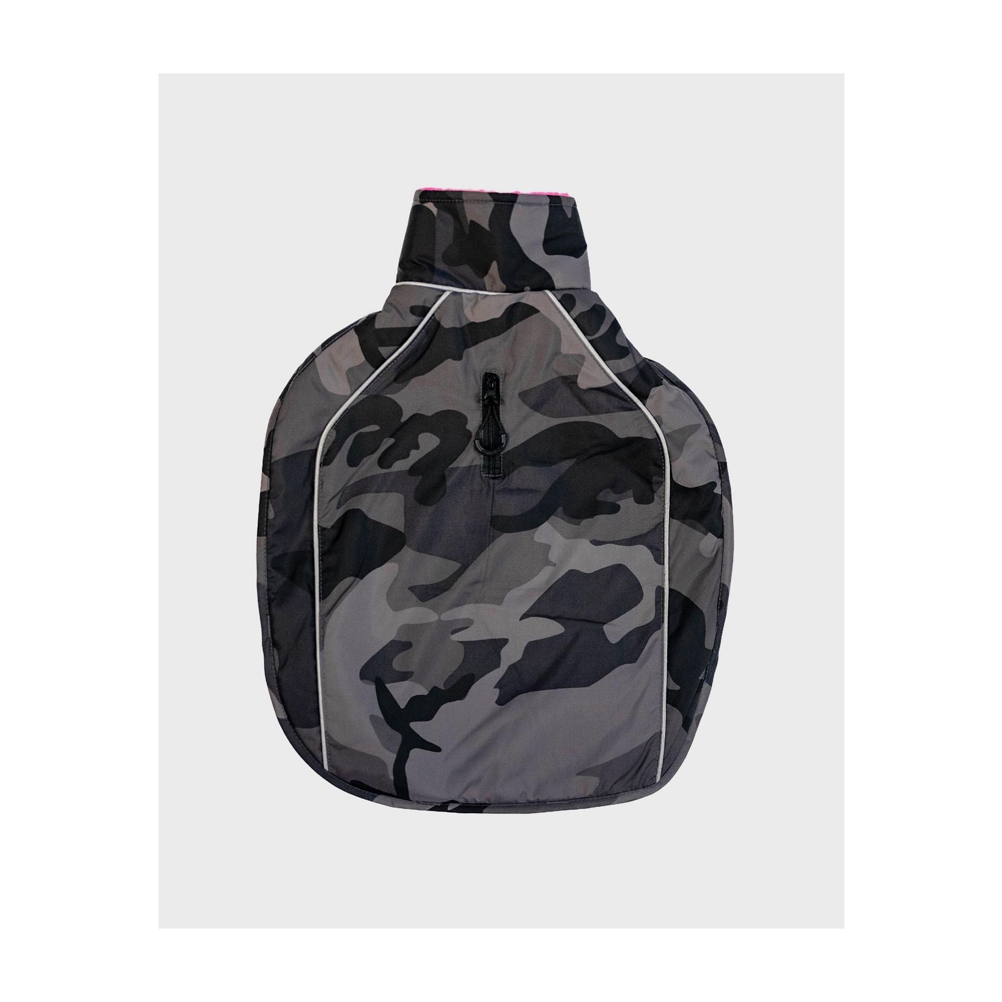 DRYROBE Dog Coat. Black Camo Pink. XXXL Dogs
