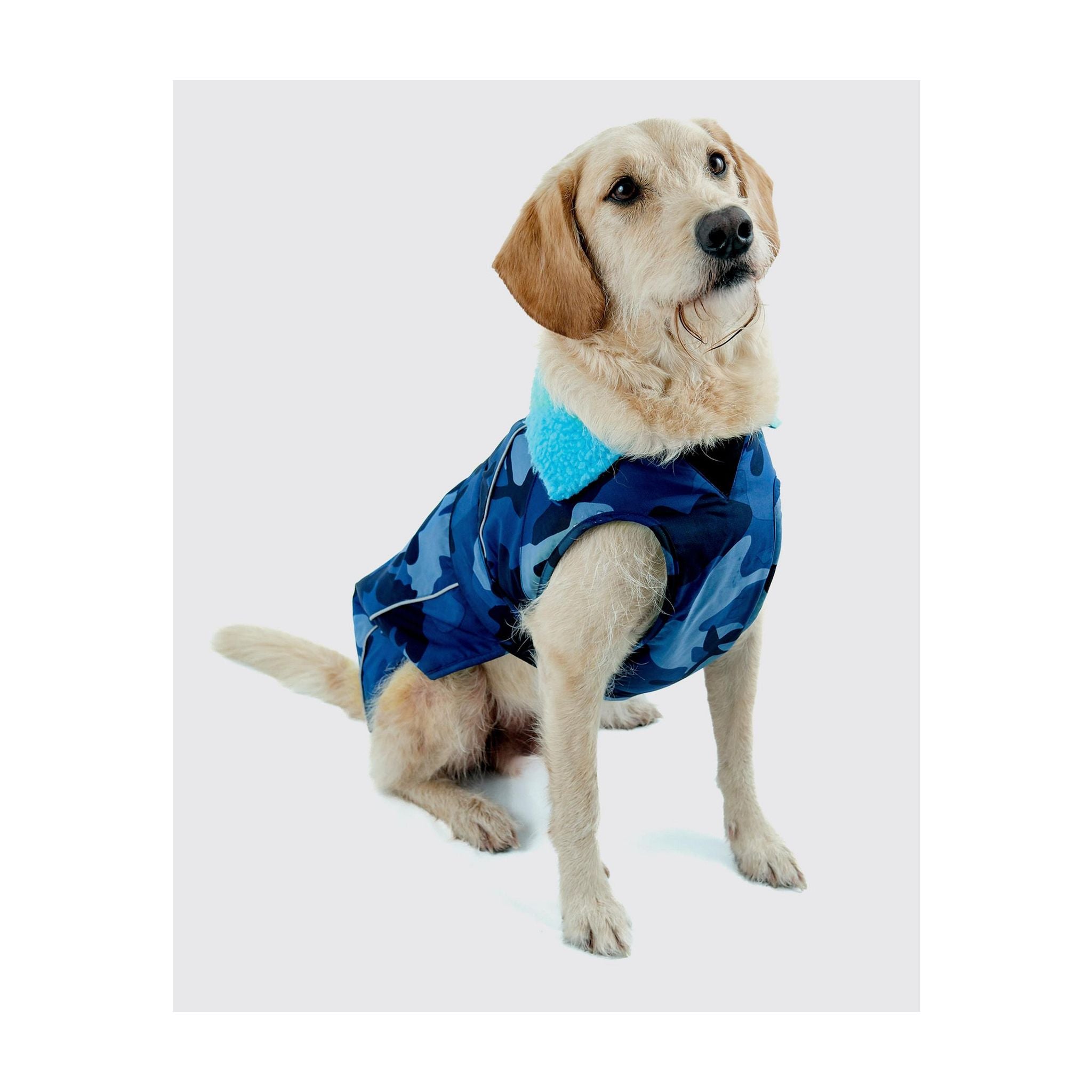 DRYROBE Dog Coat. Blue Camo. XXXL Dogs