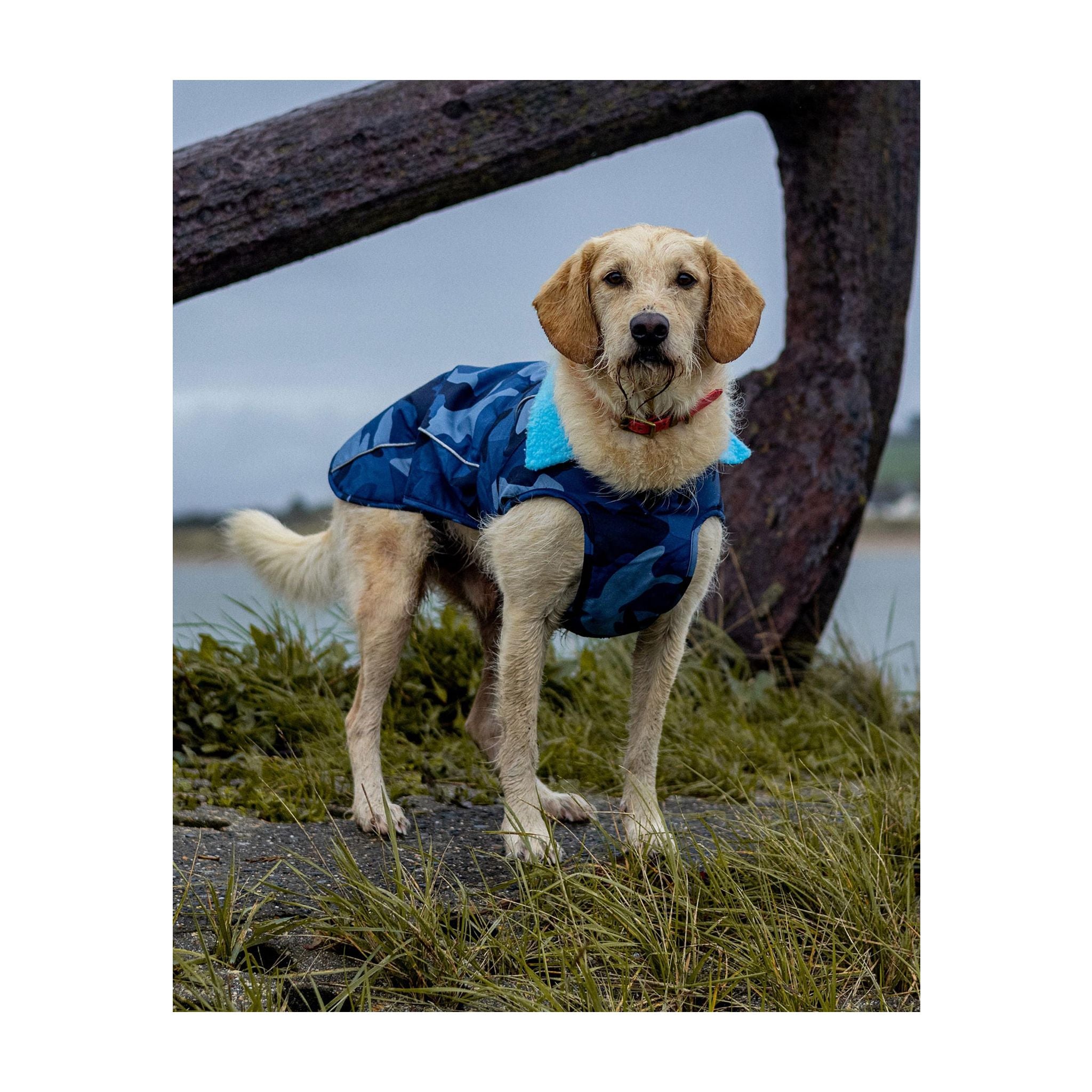 DRYROBE Dog Coat. Blue Camo. XXXL Dogs