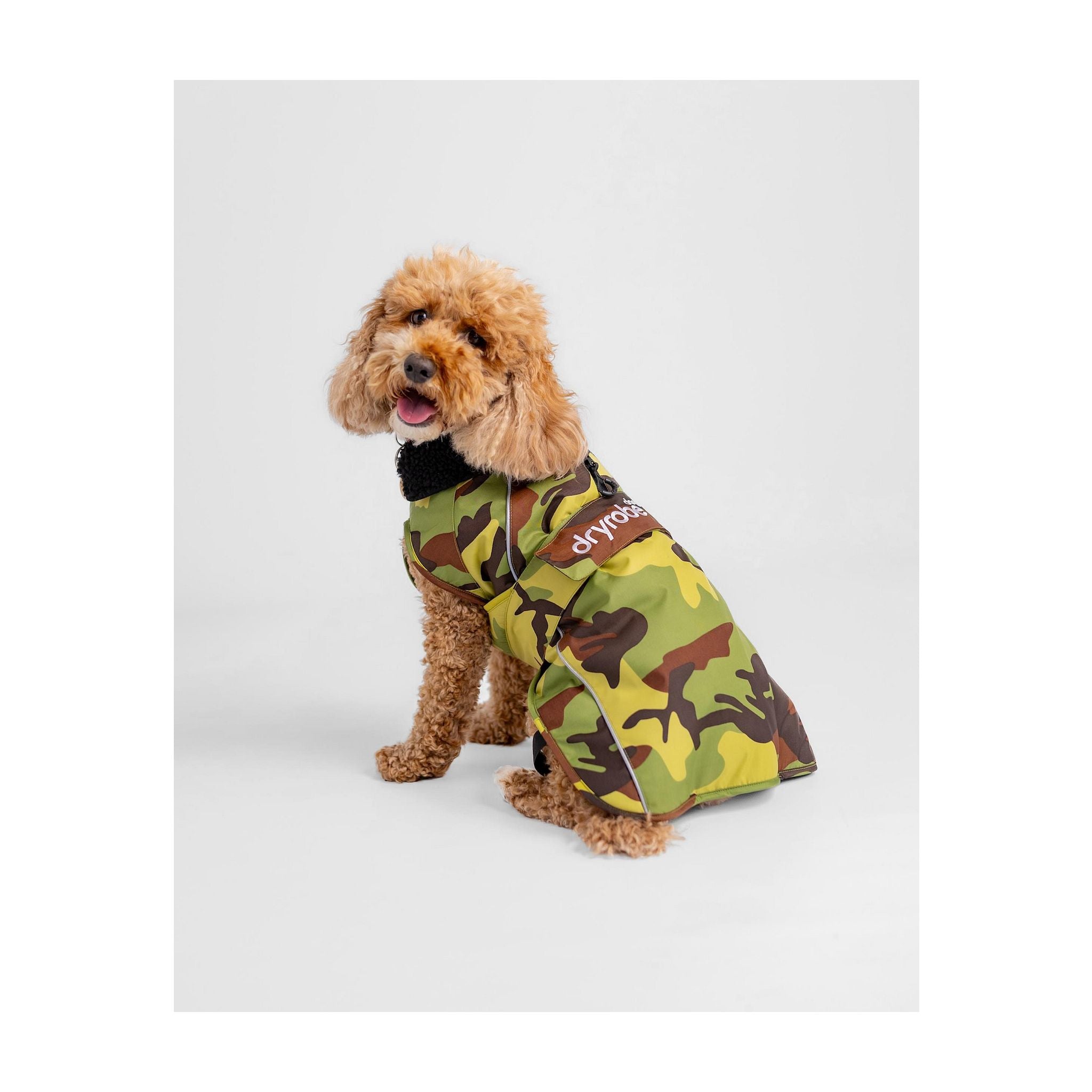 DRYROBE Dog Coat. Green Camo. XXXL Dogs