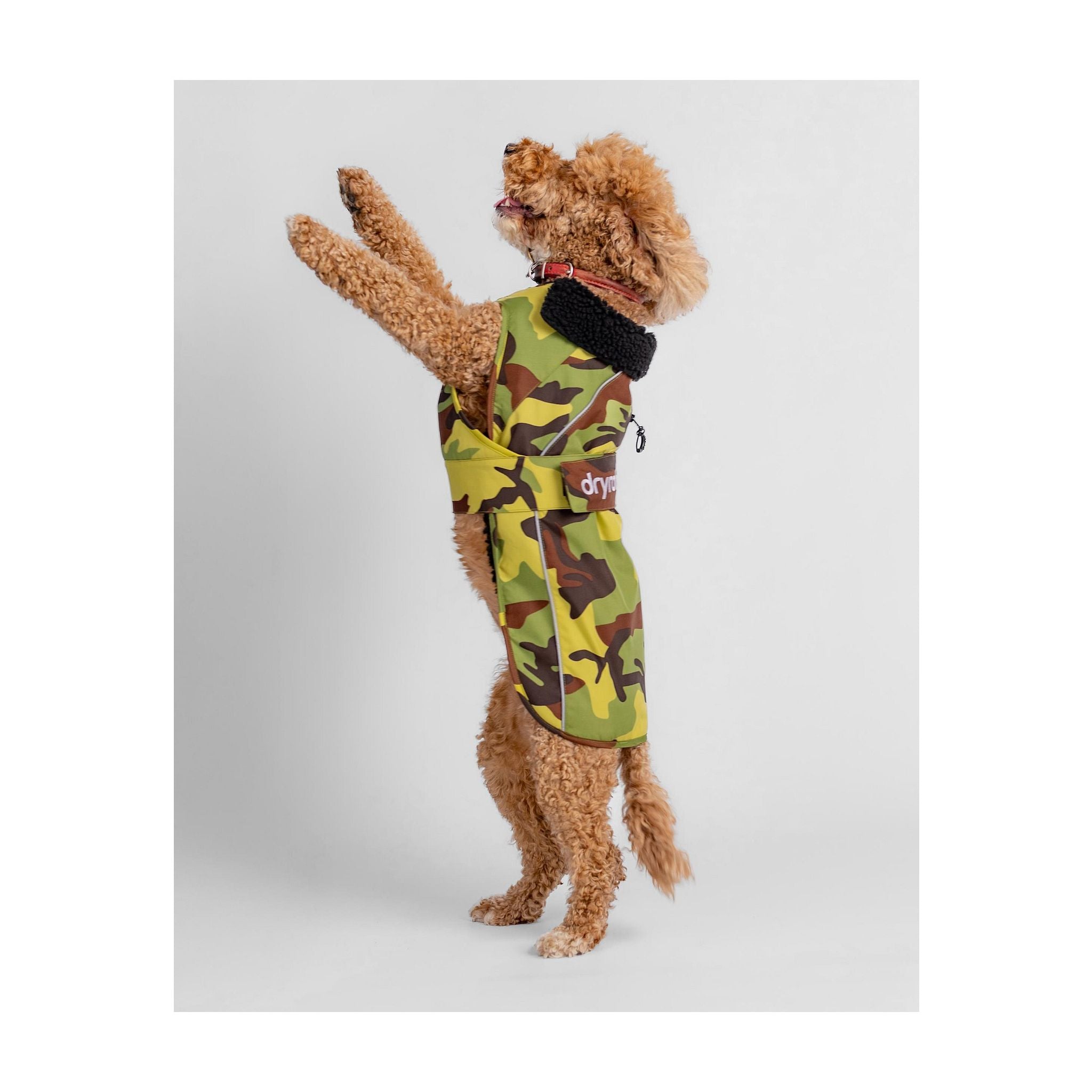 DRYROBE Dog Coat. Green Camo. XXXL Dogs