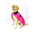 DRYROBE Dog Coat. Pink and Black. XXXL Dogs