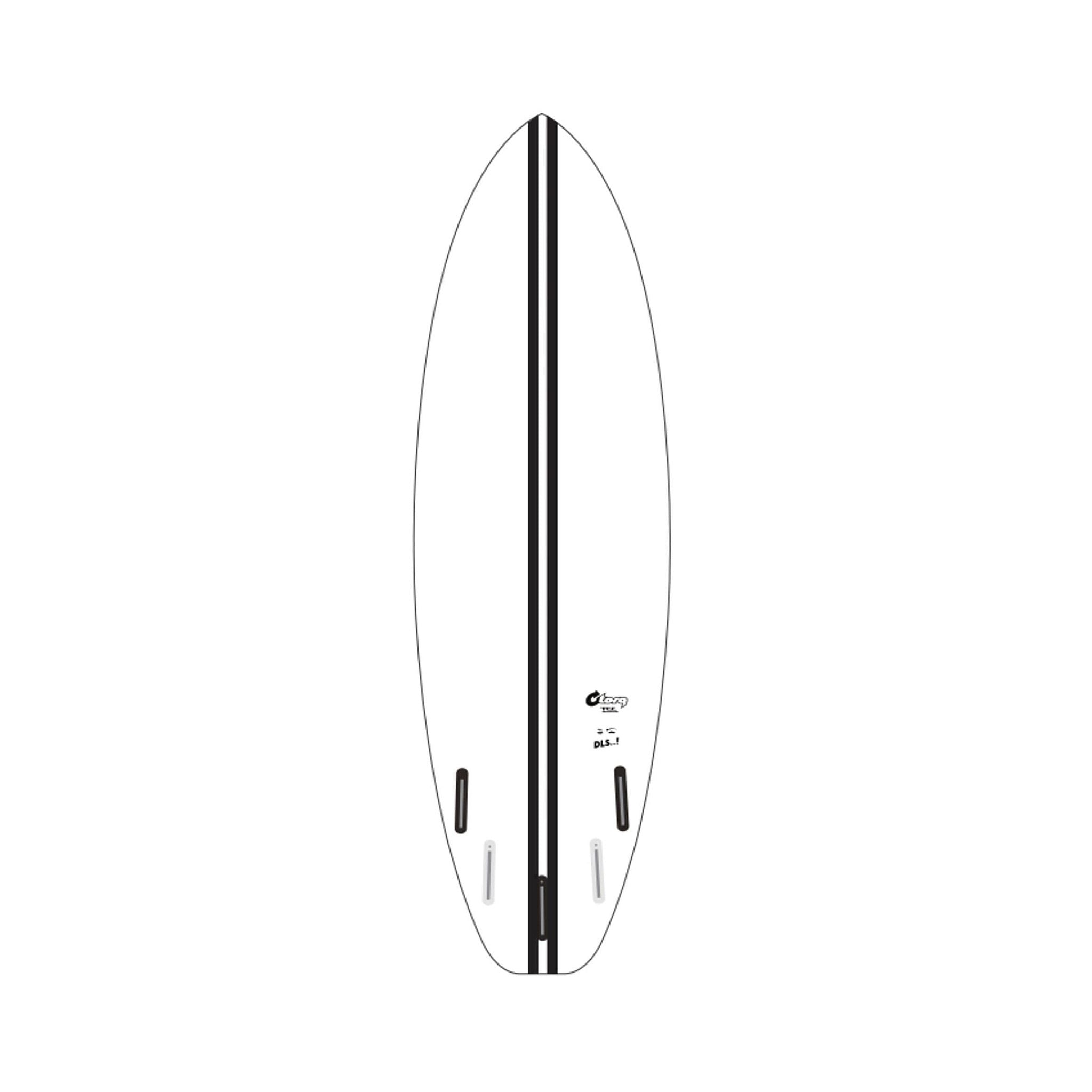 Surfboard TORQ TEC DLS 6.8 Weiss