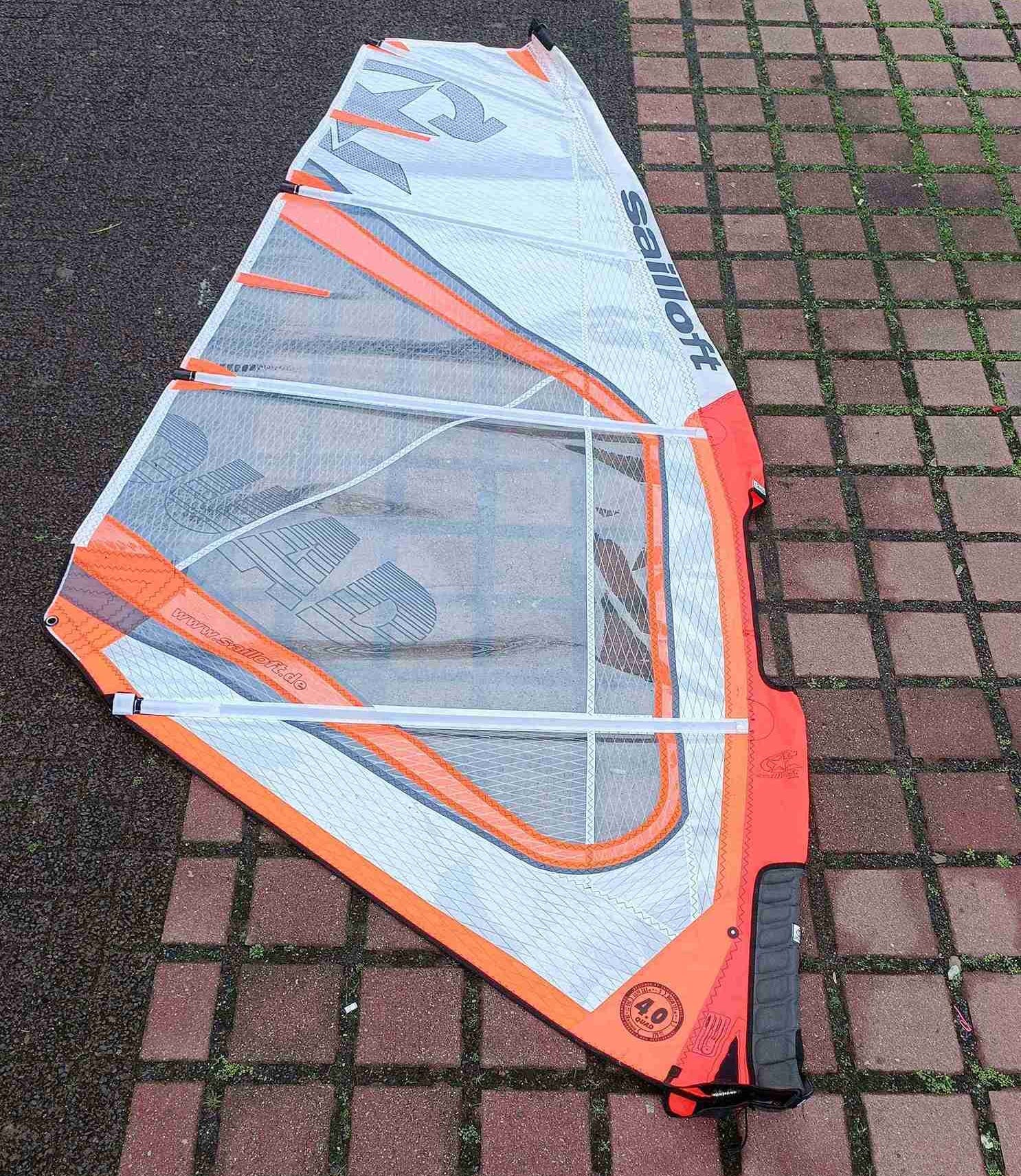 windsurf sailloft segel quad 2024 4.0 gebraucht