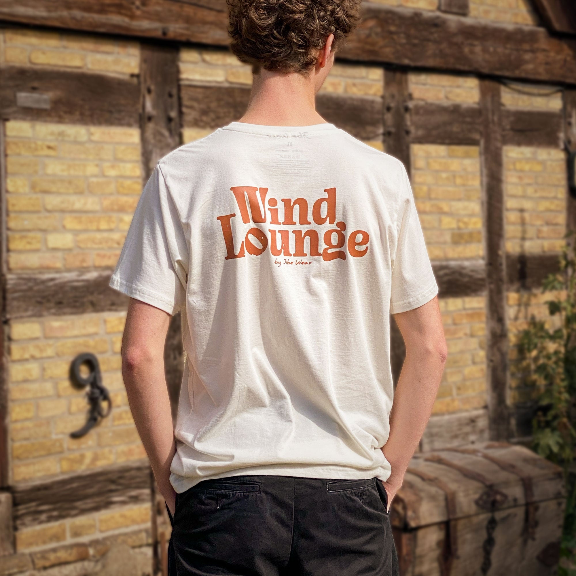 jibe wear wind lounge windsurfing logo t-shirt