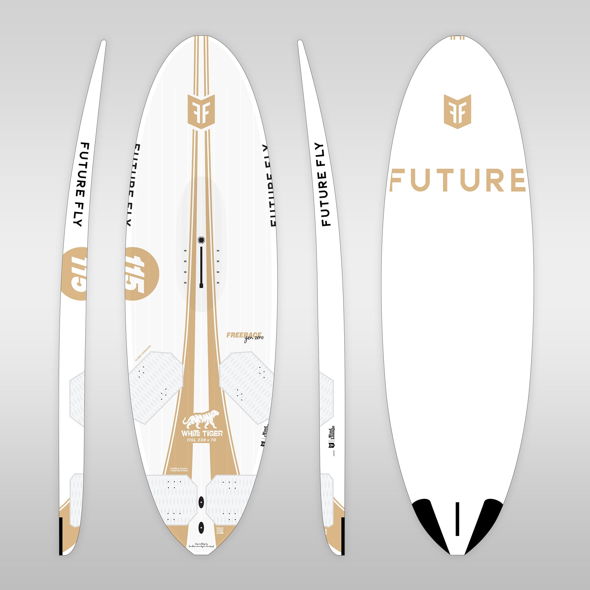 Future Fly White Tiger Freerace windsurfing windsurf Board
