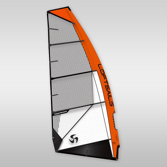 white carbon windsurfing sail Loftsails Raceboardblade Carbon V8 raceboard