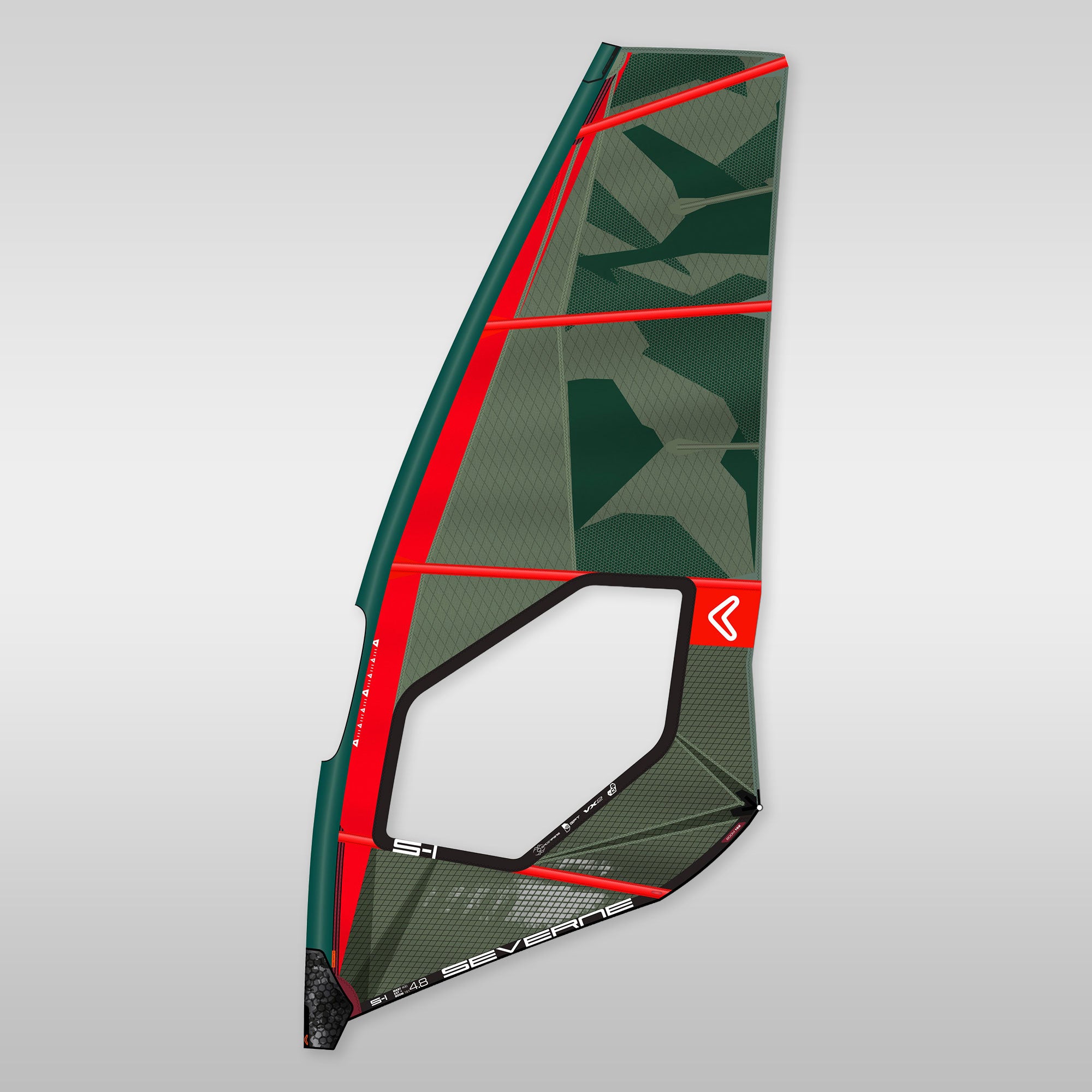 green windsurfing wave sail Severne S-1 2027 Segel