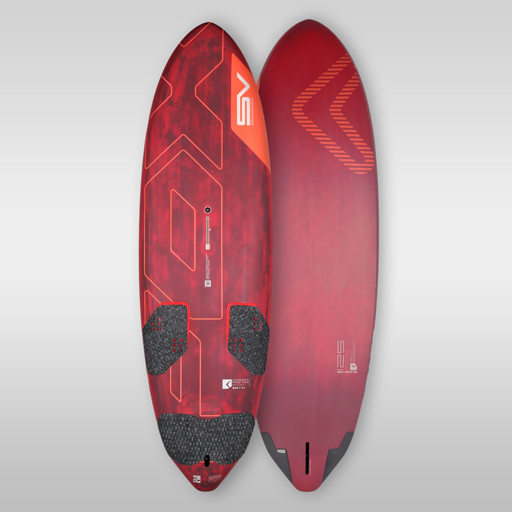 red freeride windsurfing board Severne Sails FOX Board