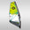 duotone duotone super hero sls sail yellow/gray 3.0 m²