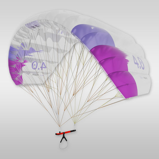 parawing wing for downwinding foiling