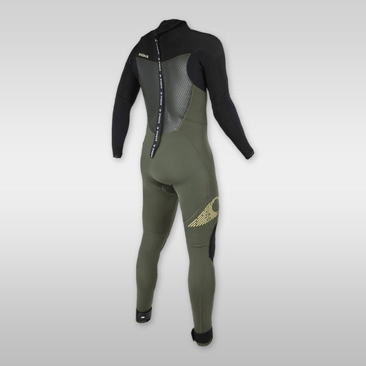 soöruz fighter army 3/2mm backzip neoprenanzug herren