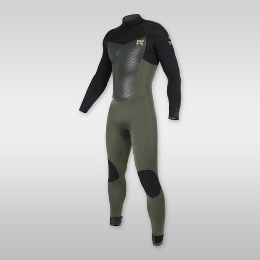 soöruz fighter army 4/3mm backzip neoprenanzug herren