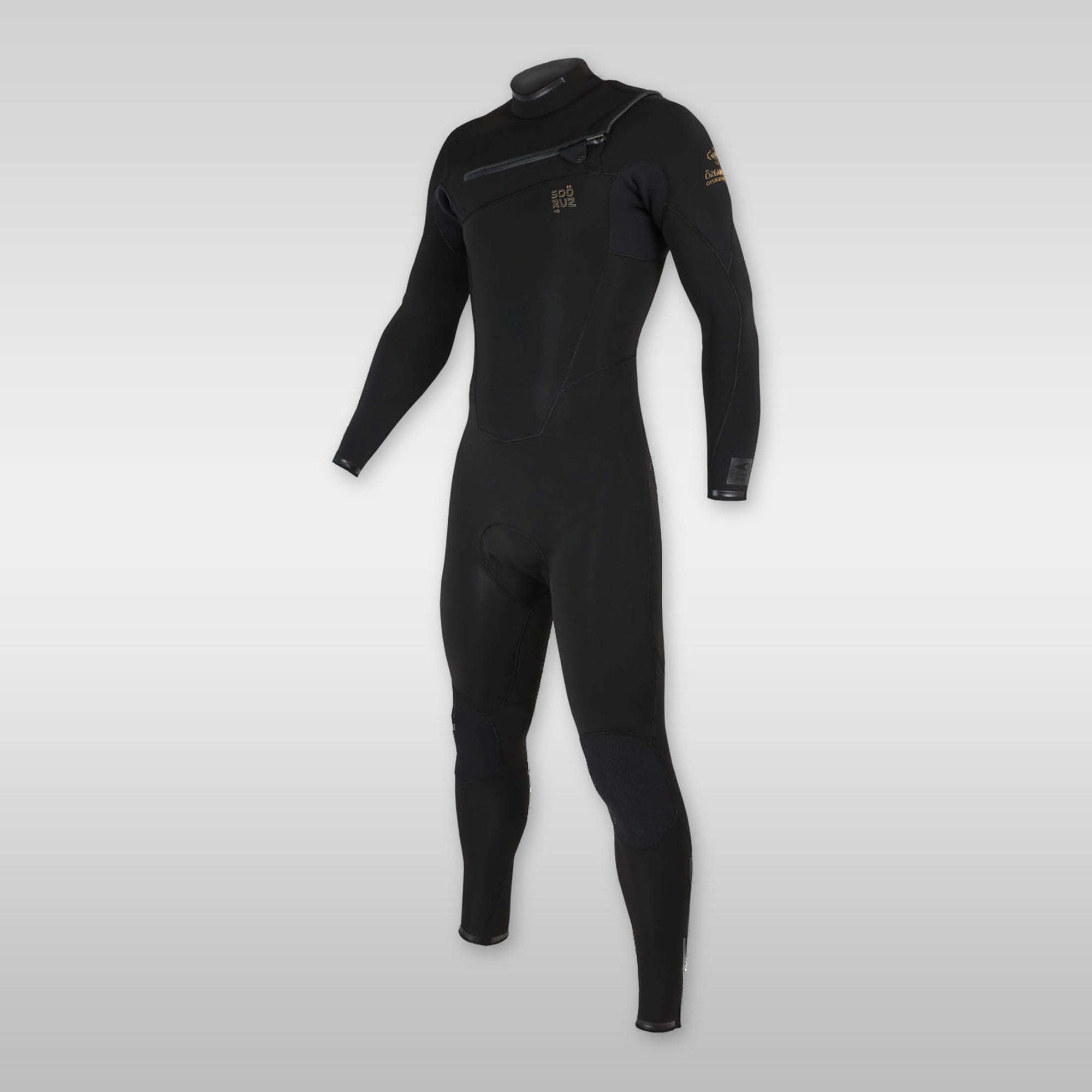 soöruz fighter black 3/2mm chestzip neoprenanzug herren