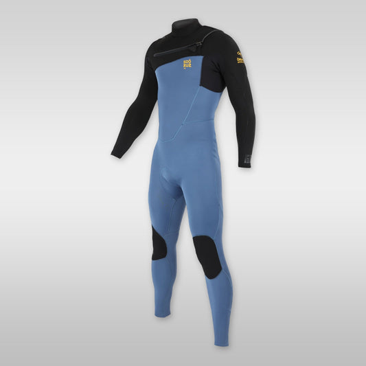 soöruz fighter blue 4/3mm chestzip neoprenanzug herren