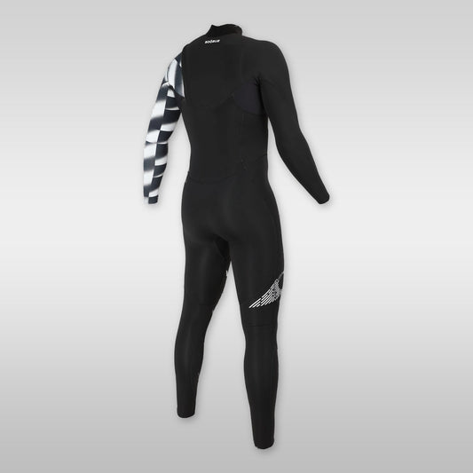 soöruz fighter black 4/3mm zipfrei neoprenanzug herren