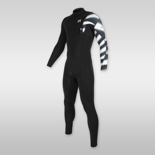 soöruz fighter black 4/3mm zipfrei neoprenanzug herren