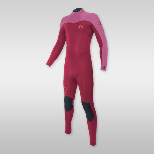 soöruz fly+ pink 4/3mm backzip neoprenanzug kids