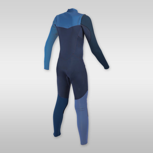 soöruz fly+ navy 4/3mm frontzip neoprenanzug kids