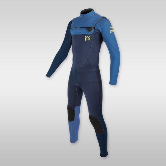 soöruz fly+ navy 4/3mm frontzip neoprenanzug kids