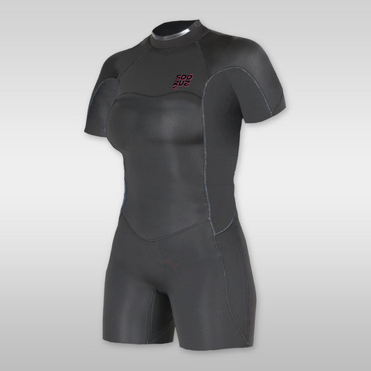 soöruz divine black 2/2mm backzip neopren-shorty damen
