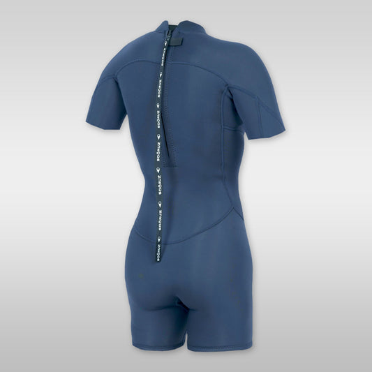 soöruz fly navy 2/2mm backzip neopren-shorty damen