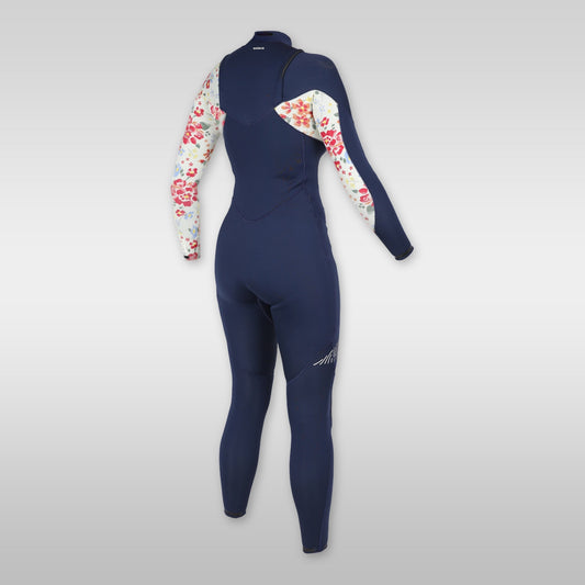 soöruz divine navy 3/2mm chestzip neoprenanzug damen
