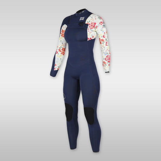 soöruz divine navy 4/3mm frontzip neoprenanzug damen