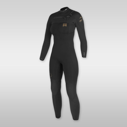 soöruz guru pro black 4/3mm chestzip neoprenanzug damen