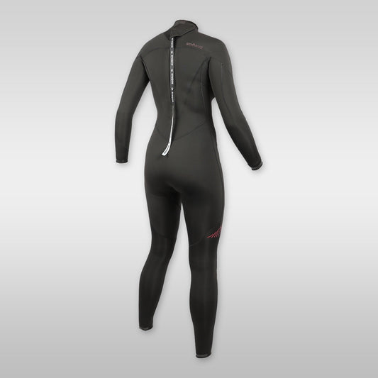 soöruz divine black 3/2mm backzip neoprenanzug damen
