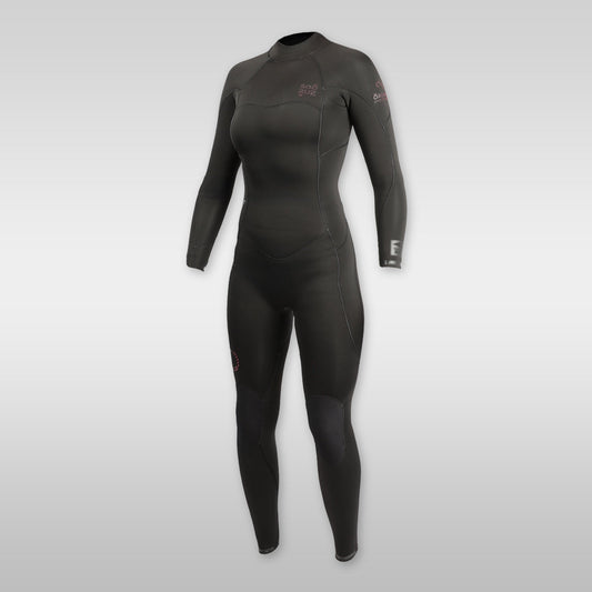soöruz divine black 4/3mm backzip neoprenanzug damen