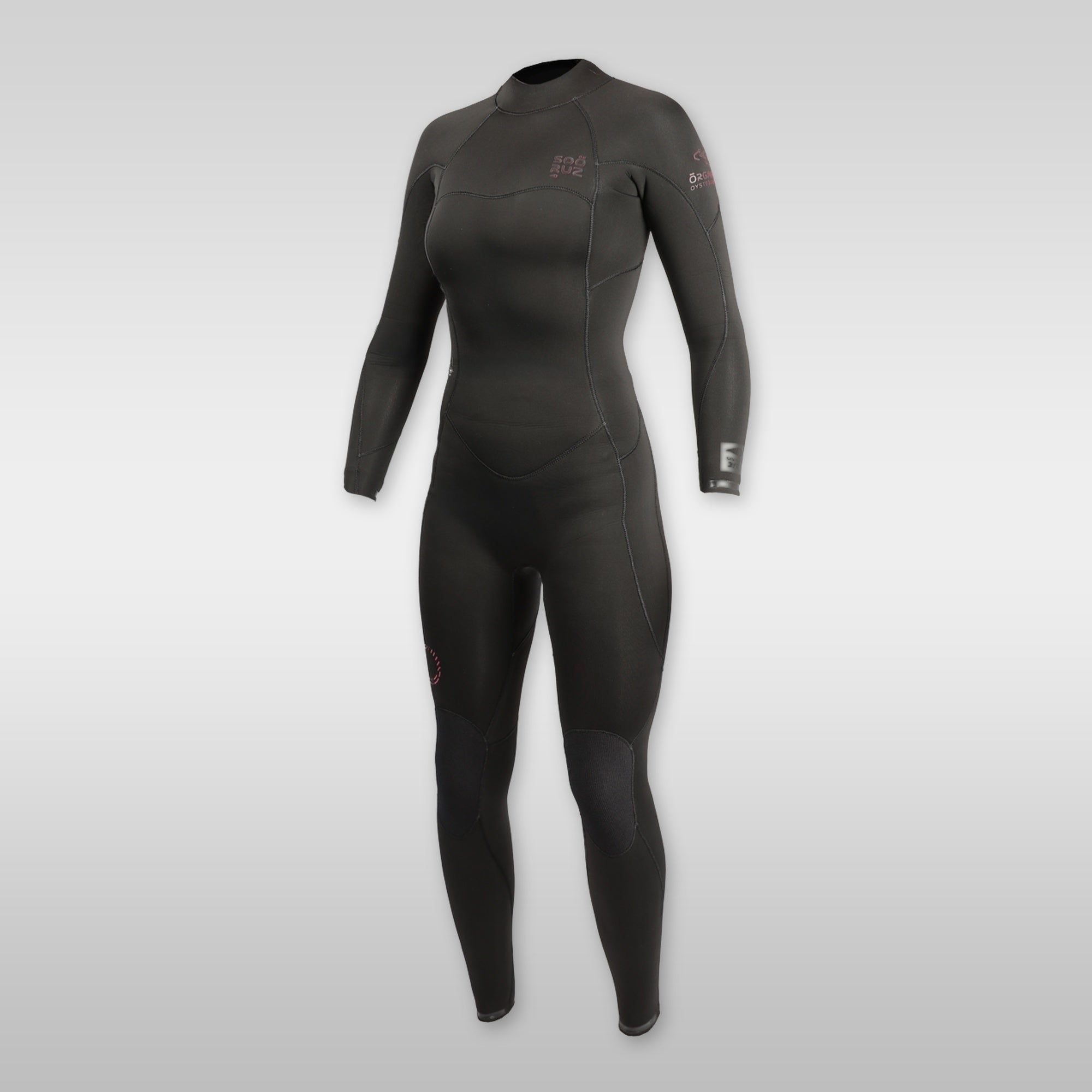 soöruz divine black 3/2mm backzip neoprenanzug damen