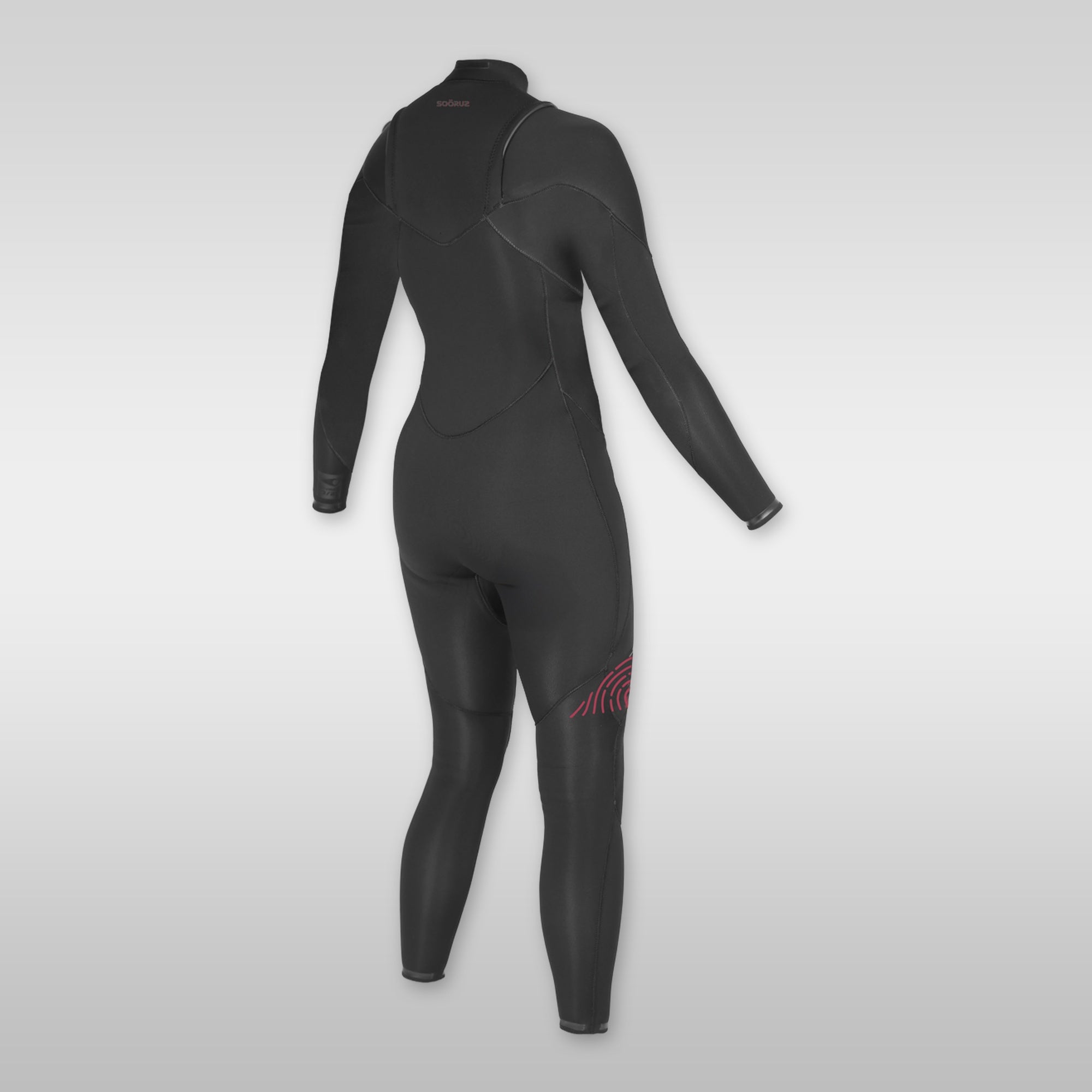 soöruz divine black 3/2mm frontzip neoprenanzug damen
