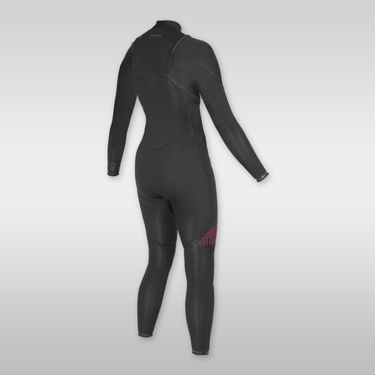 soöruz divine black 3/2mm frontzip neoprenanzug damen