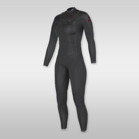 soöruz divine black 5/4mm frontzip neoprenanzug damen