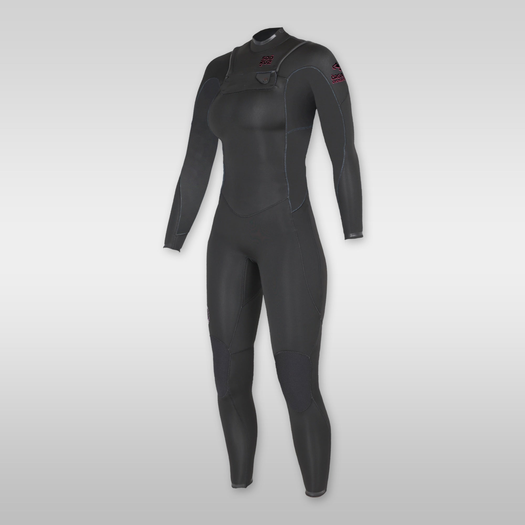 soöruz divine black 3/2mm frontzip neoprenanzug damen