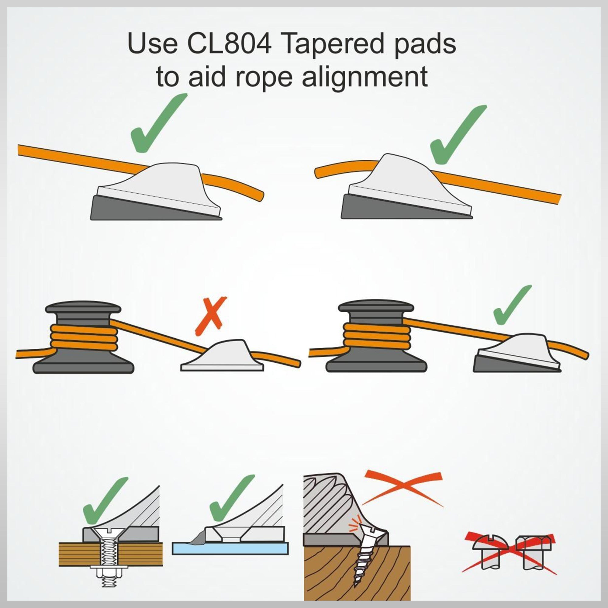 Clamcleat Cl219 Cleat line lok clamp windsurf boating