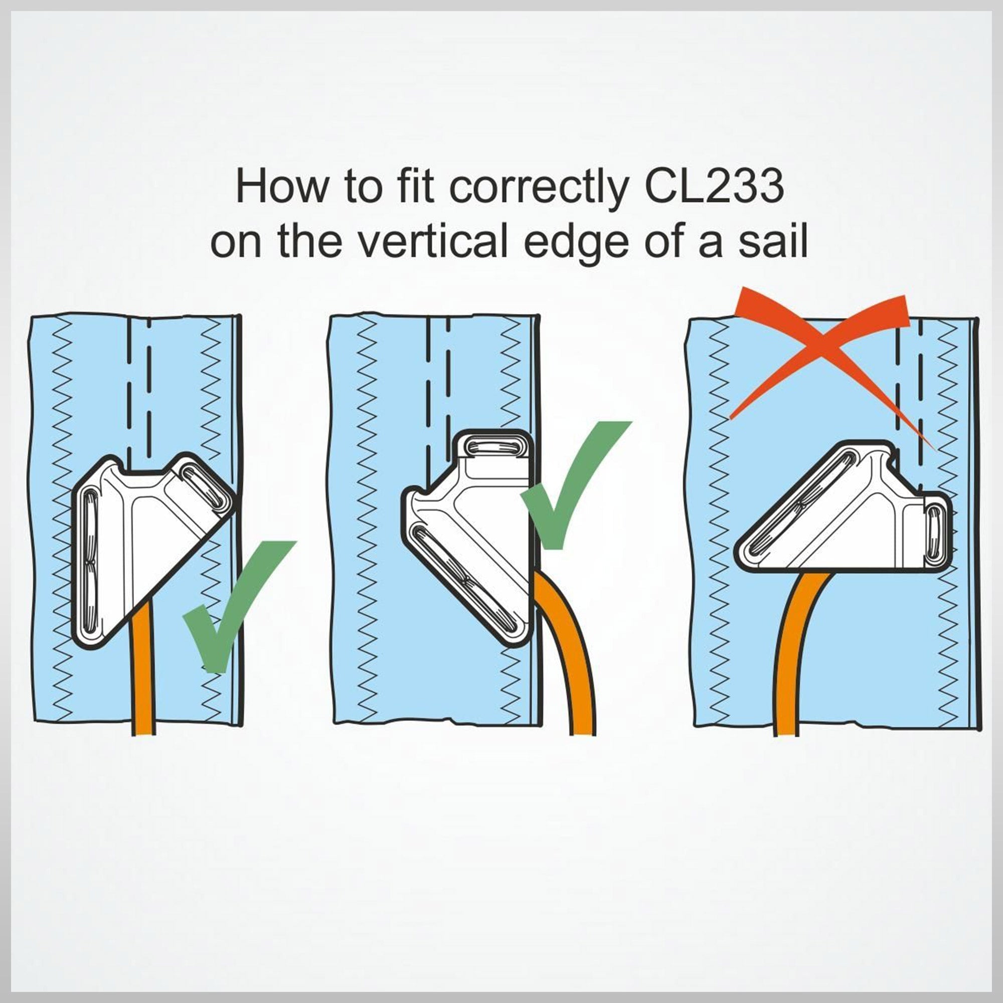 Clamcleat boating CL233 Clamp